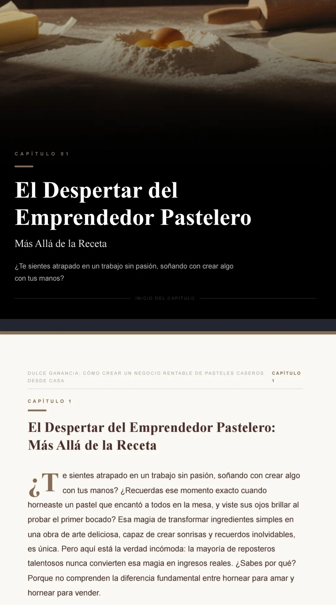 Capítulo 1 — El despertar del emprendedor pastelero