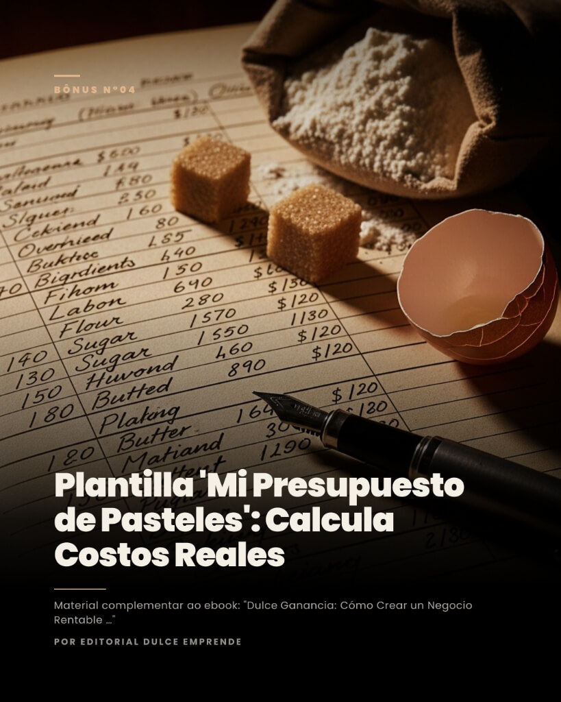 Plantilla: mi presupuesto de pasteles