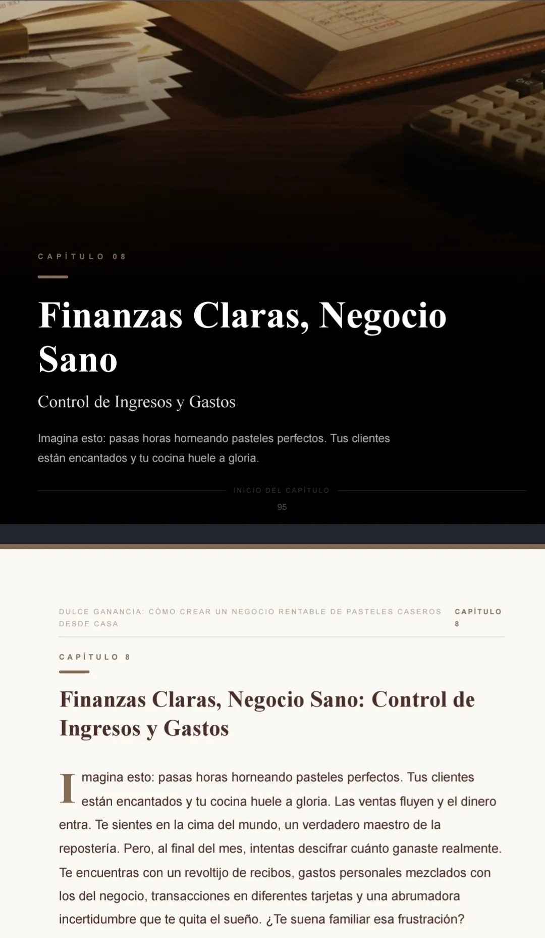 Capítulo 8 — Finanzas claras, negocio sano